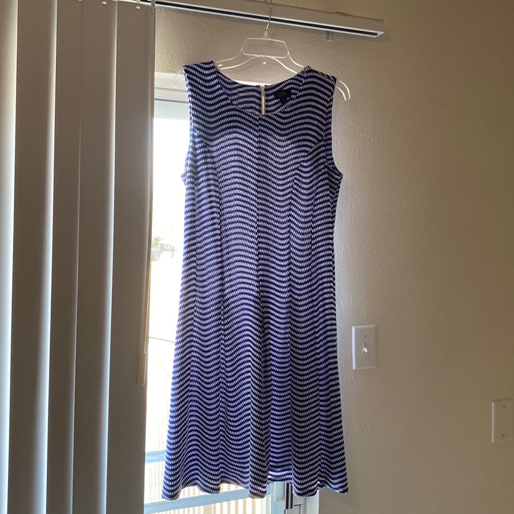Blue and White Dress size 10
